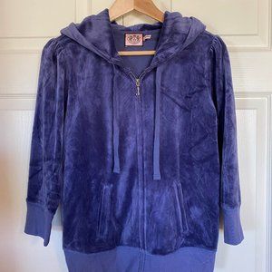 Juicy Couture Periwinkle Zip-Up (Size M)